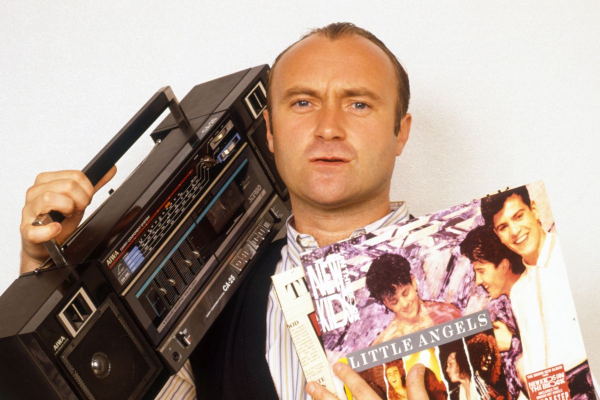 Phil Collins back in his heyday when he was lead singer of Genesis