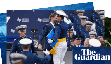 Baby otters make a splash and a JD Vance chest bump: photos of the day – Friday - The Guardian