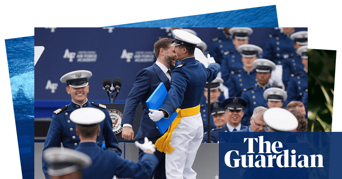 Baby otters make a splash and a JD Vance chest bump: photos of the day – Friday - The Guardian