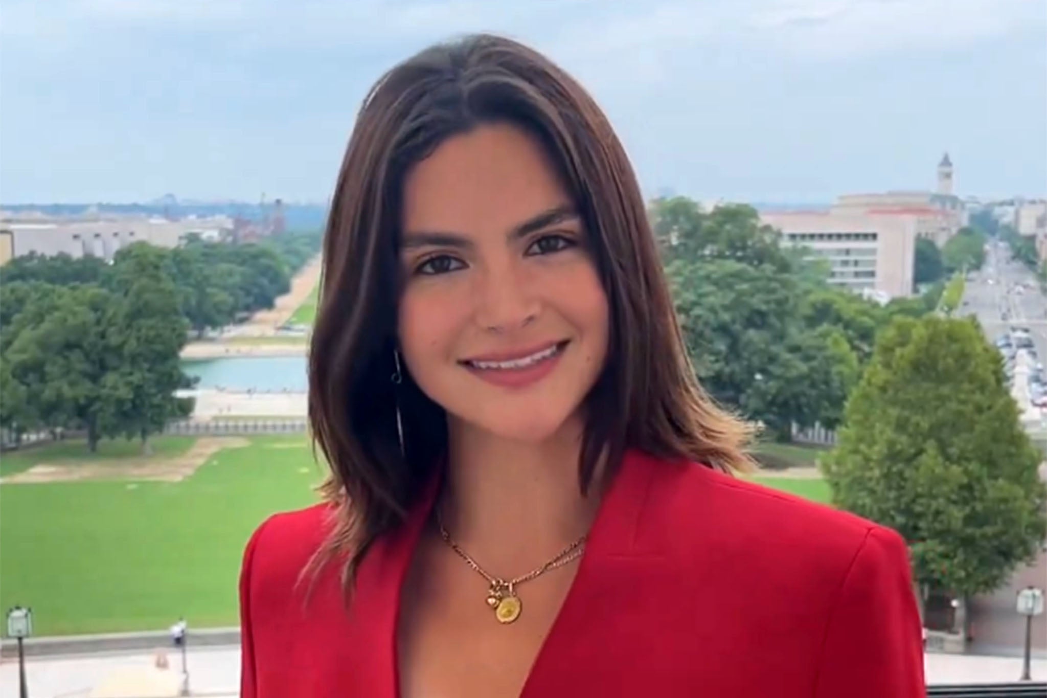 Valentina Gomez was due to speak at the Unite the Kingdom rally.