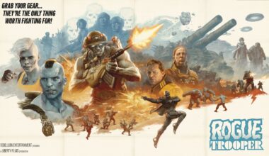 Rogue Trooper movie poster, a painted comic book like film poster