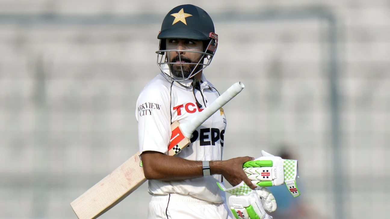 PAK vs BAN - Babar Azam ruled out of first Bangladesh Test due to left knee injury