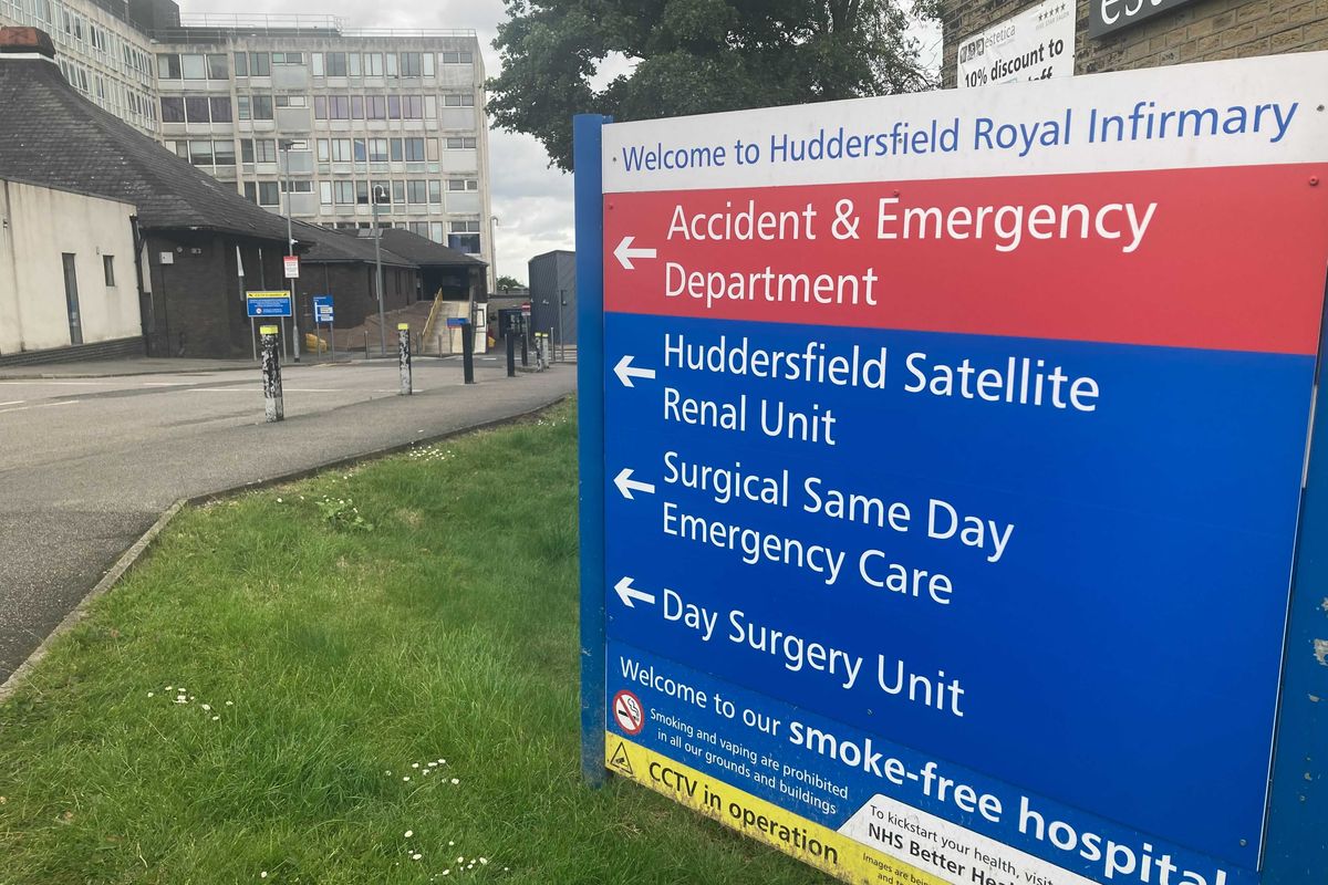 The Accident and Emergency Department at Huddersfield Royal Infirmary