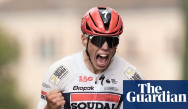 Magnier snatches stage 18 bunch sprint to seal hat-trick of Giro d’Italia wins | Giro d'Italia