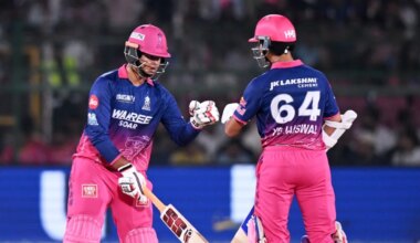 Vaibhav Sooryavanshi brought out a new celebration, after reaching fifty, Rajasthan Royals vs Lucknow Super Giants, IPL 2026, Jaipur, May 19, 2026