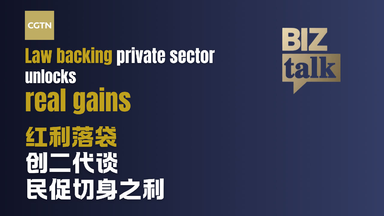 Chinese law backing private sector unlocks real gains - news.cgtn.com