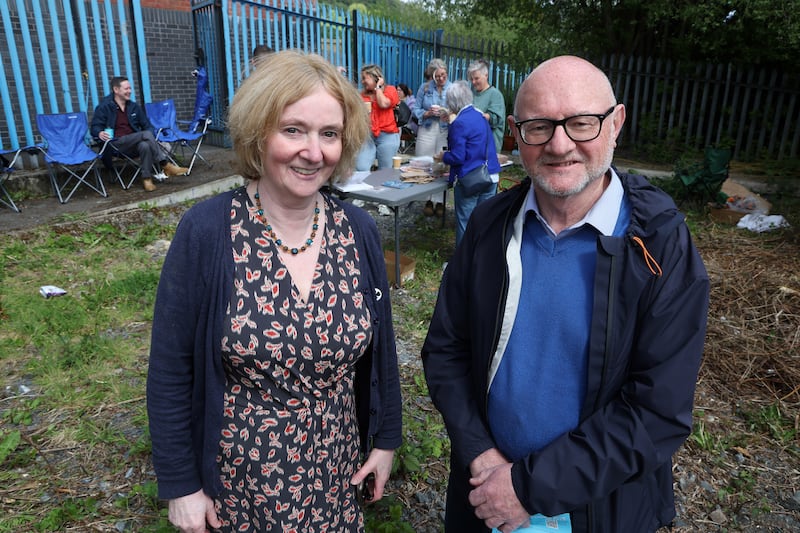 Dr Pat Bracken, a critical psychiatrist based in Cork with Sara Boyce from New Script for Mental Health. PICTURE: MAL MCCANN