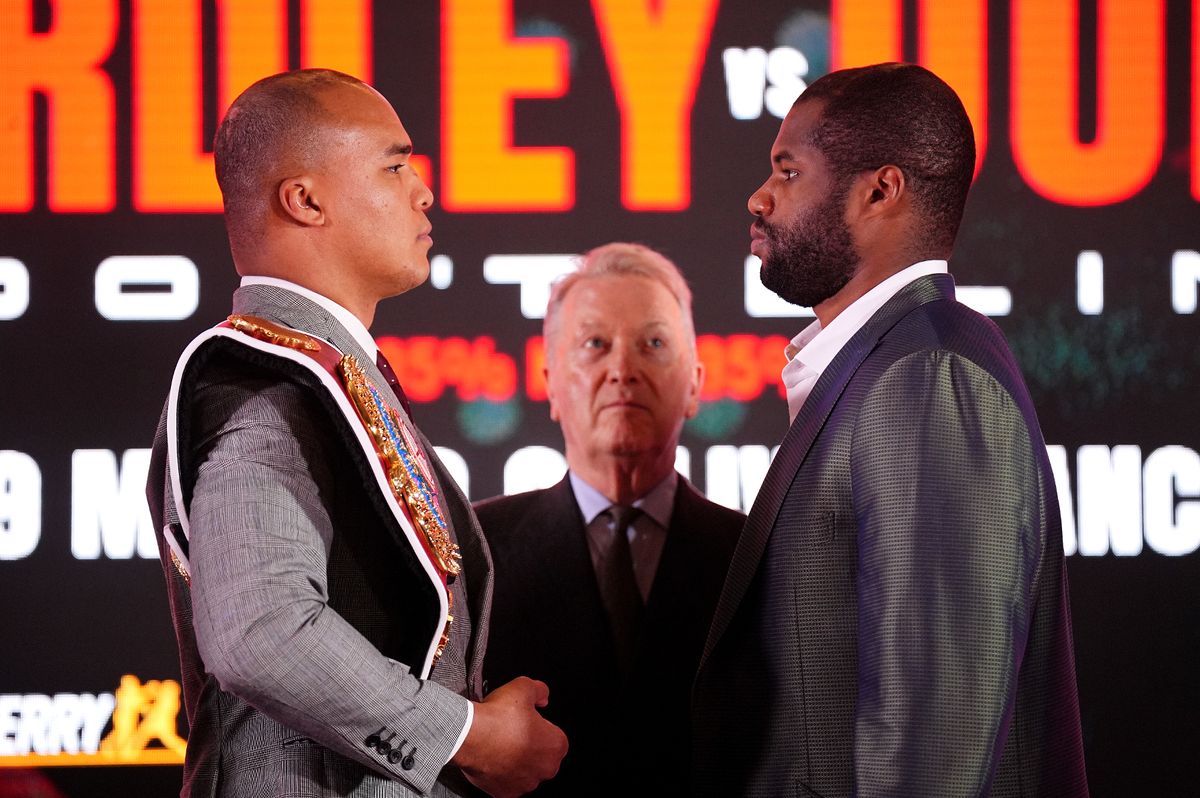 Fabio Wardley and Daniel Dubois face off