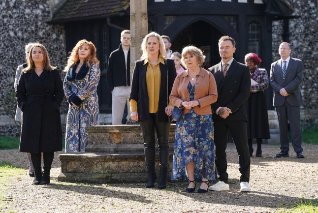 Loved ones of Nigel gather for his funeral