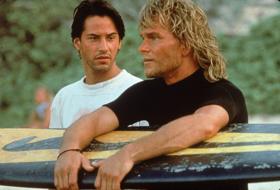 keanu reeves, patrick swayze, point break