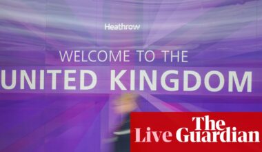 Net migration into UK almost halved in 2025, official figures show – politics live | Politics