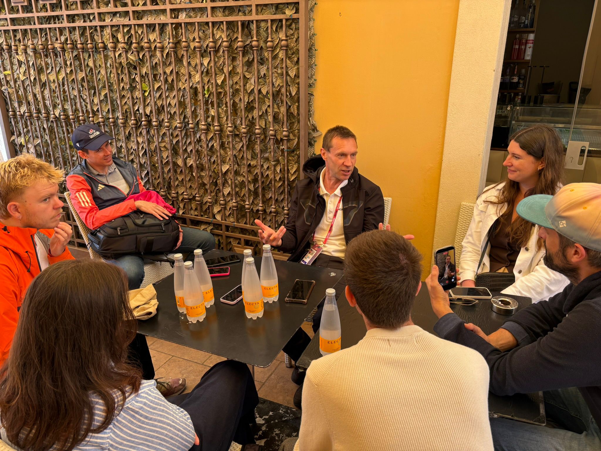 Jens Voigt speaks to journalists