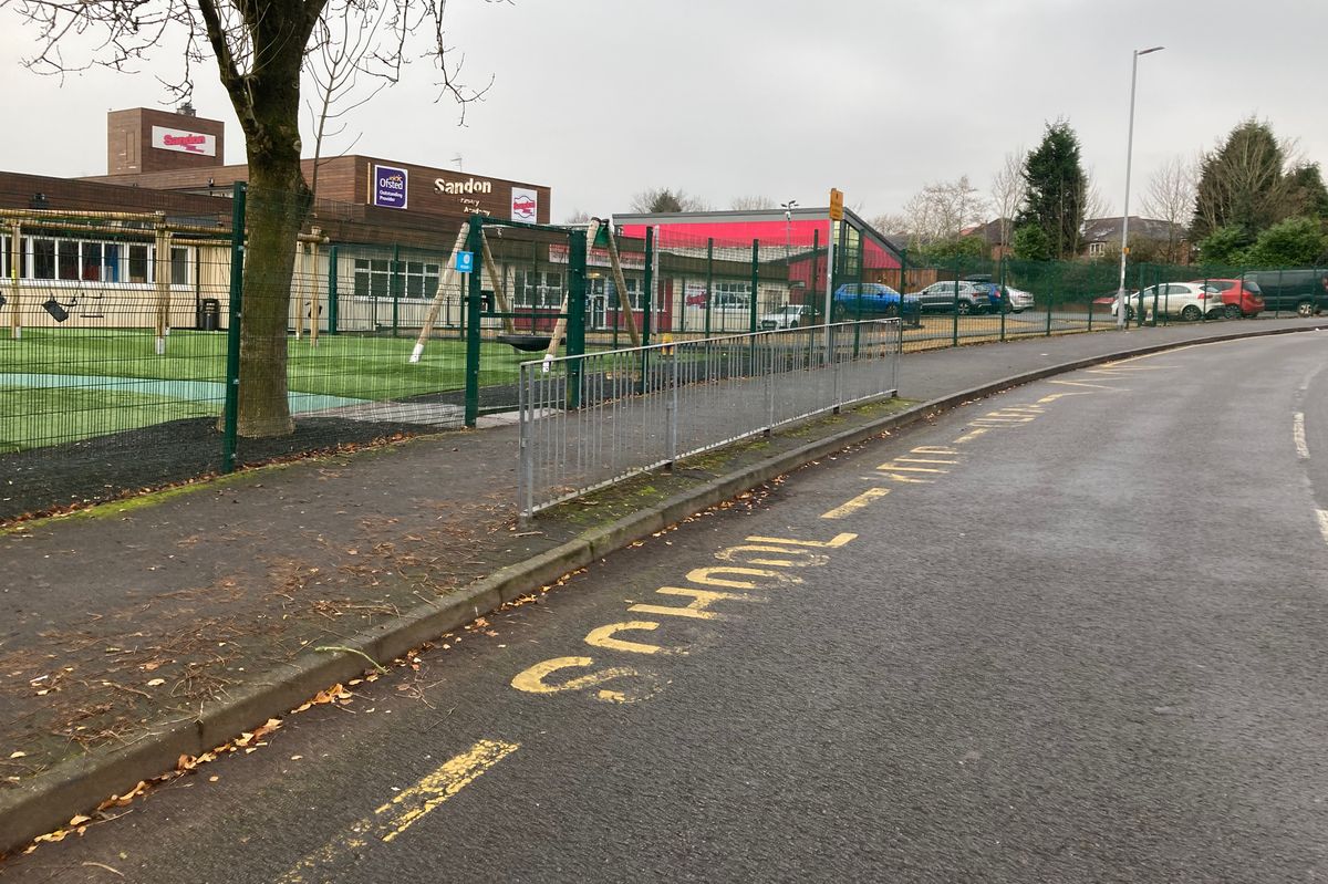 Parents taking children to and from Sandon Primary Academy block residents' driveways.