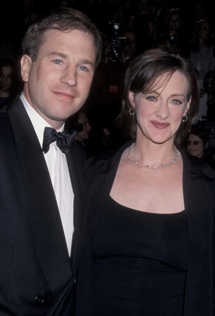 Joan Cusack and husband Richard Burke attend 14th Annual American Comedy Awards on February 6, 2000 at the Shrine Auditorium in Los Angeles, California.