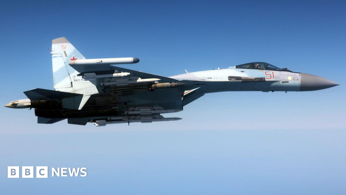 A Typoon jet pictured in the air