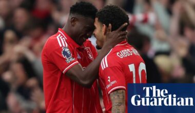 Awoniyi doubles up as much-changed Forest step towards safety and add to Chelsea gloom | Premier League