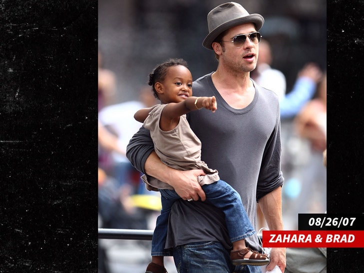 Zahara and brad pitt getty