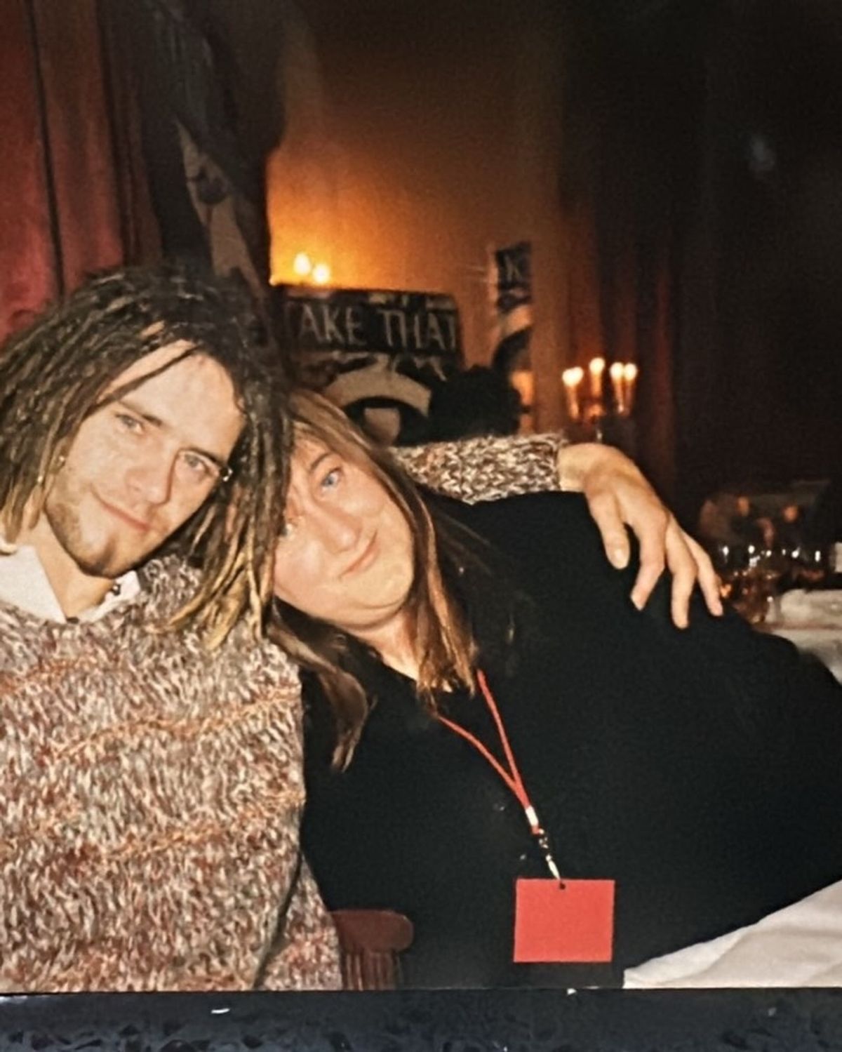 Alex Kadis with Howard Donald from Take That in the 1990s