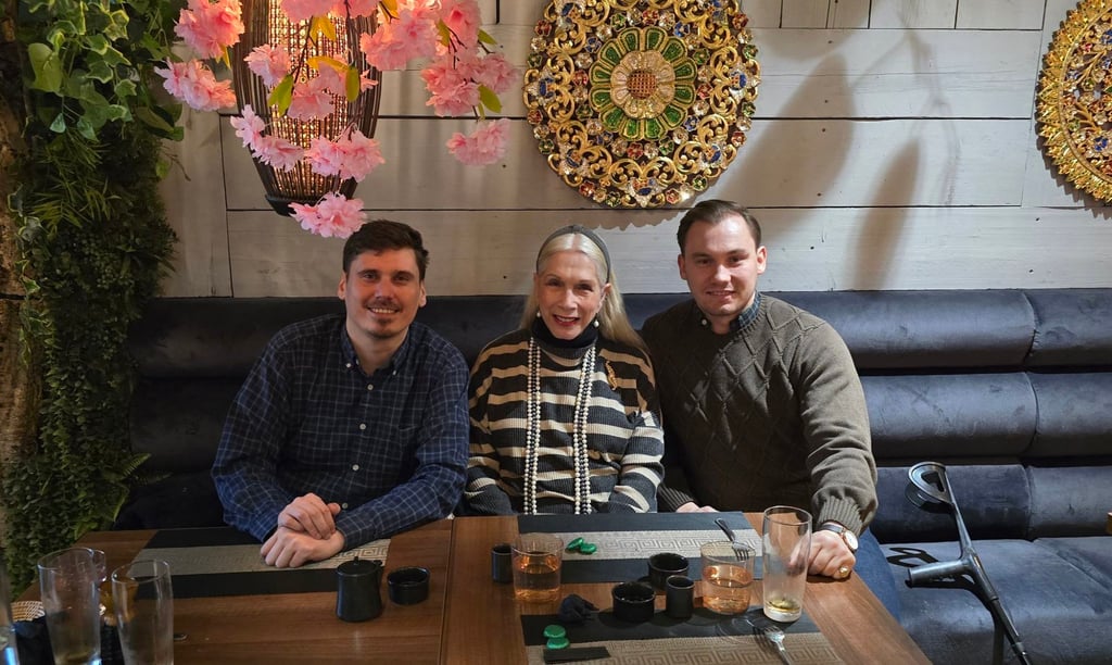Lady Colin Campbell with her sons. Photo: @LadyColinCampb/X