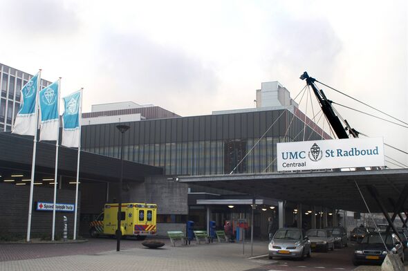 The entrance of Radboud University Medical Centre, a teaching hospital in Nijmegen in the Netherlands The entrance of Radboud University Medical Centre, a teaching hospital in Nijmegen in the Netherlands