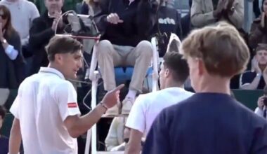Tennis final ends in chaos as players argue at net and handshake snubbed | Tennis | Sport