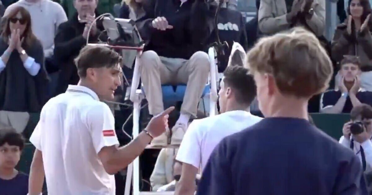 Tennis final ends in chaos as players argue at net and handshake snubbed | Tennis | Sport