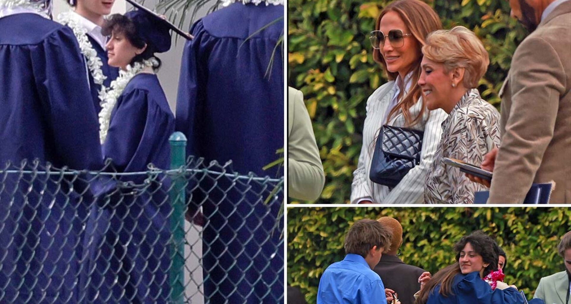 Jennifer Lopez And Ben Affleck's Son Cheer On Her Daughter Emme at High School Graduation