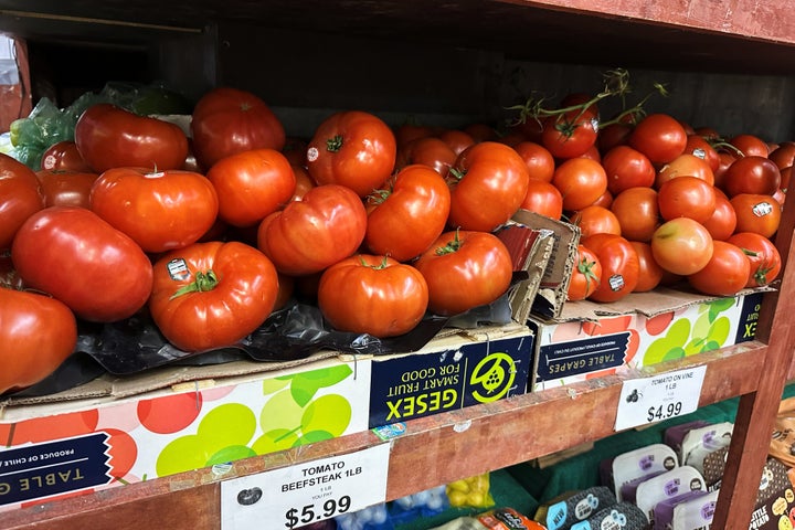 Prices have gone up across all types of tomatoes, but grape tomatoes have increased most.