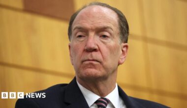 Then-World Bank President David Malpass at the Stanford Institute for Economic Policy Research (SIEPR) on 28 September, 2022 in Stanford, California.