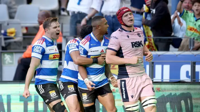 stormers players celebrate