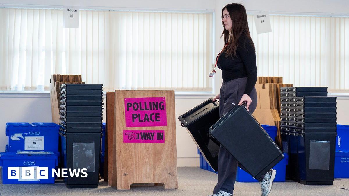 Ballot boxes and signs are dispatched to polling stations around Edinburgh from Edinburgh City Council's storage area at the Sirius Building in the west of the city ahead of the Scottish Elections on May 7. Picture date: Wednesday May 6, 2026.
