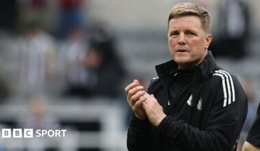 Newcastle United head coach Eddie Howe