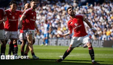 Fernandes breaks assist record as Brighton land Euro spot despite loss