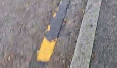Mystery as yellow lines painted black in Park Place, Margate