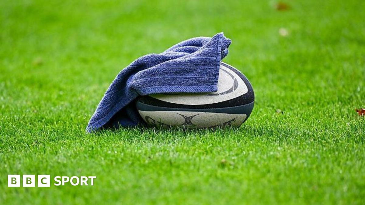A rugby ball covered with a towel