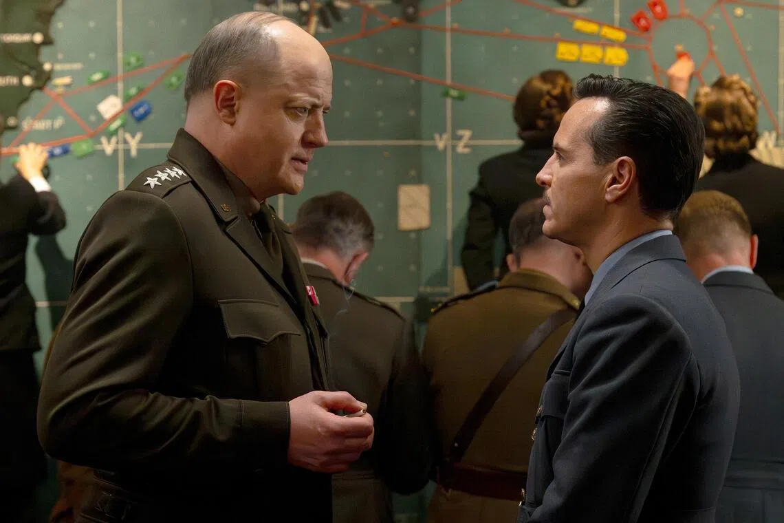 Brendan Fraser (left) and Andrew Scott in Pressure.