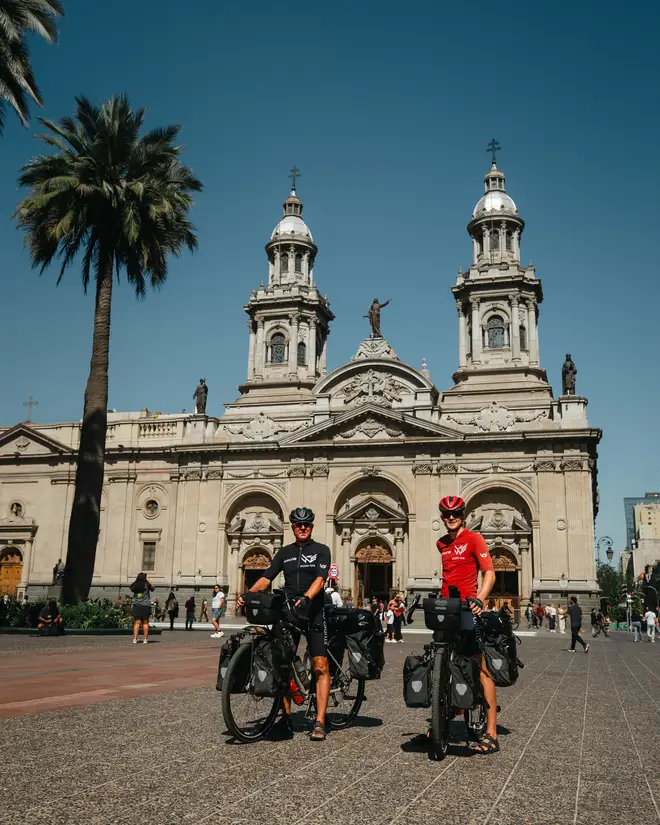 George and Josh in Santiago, Chile