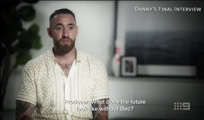 MAFS Danny pictured in his final interview before Final Vows.