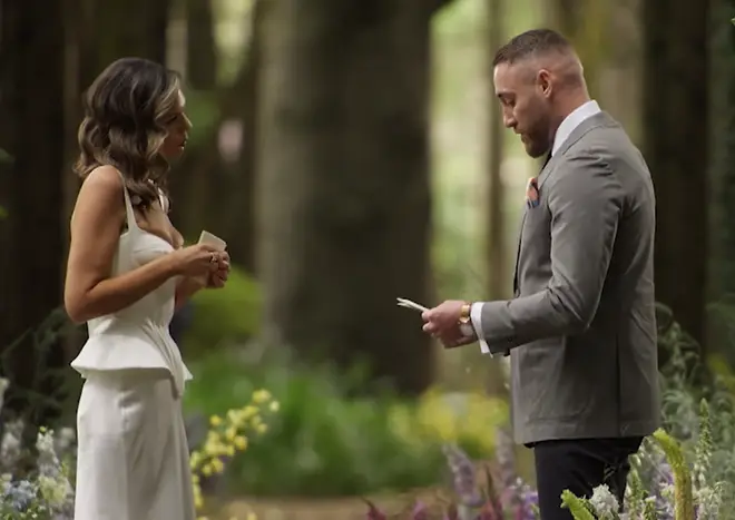 MAFS Danny and Bec pictured at Final Vows.