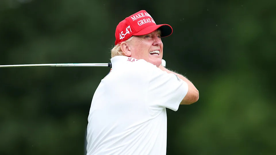 The golf events join a list of issues that have raised conflict-of-interest concerns, such as the $400 million luxury jet Trump accepted from Qatar. / Mike Stobe / Getty Images
