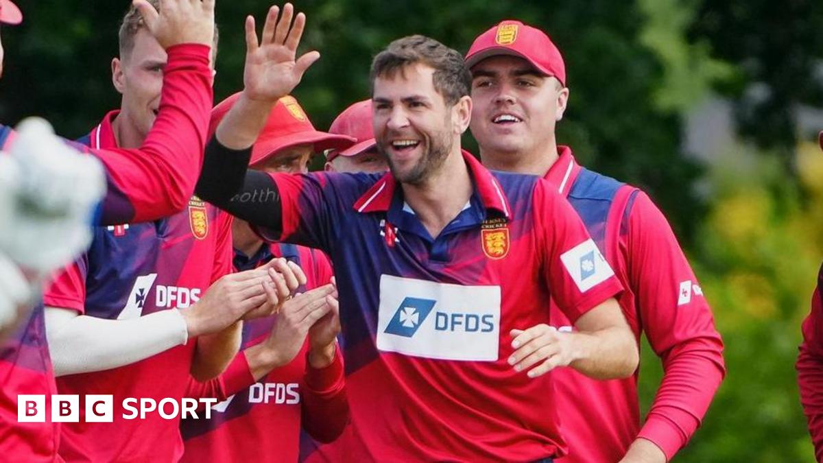 Jersey captain Charles Perchard