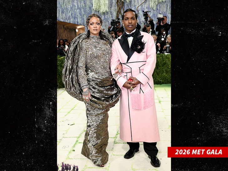 asap rocky and rihanna 2026 Met Gala getty 1
