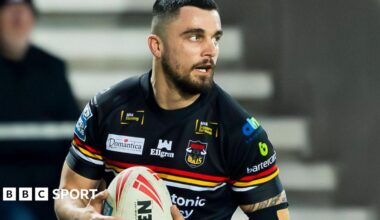 Caleb Aekins in action for Bradford Bulls