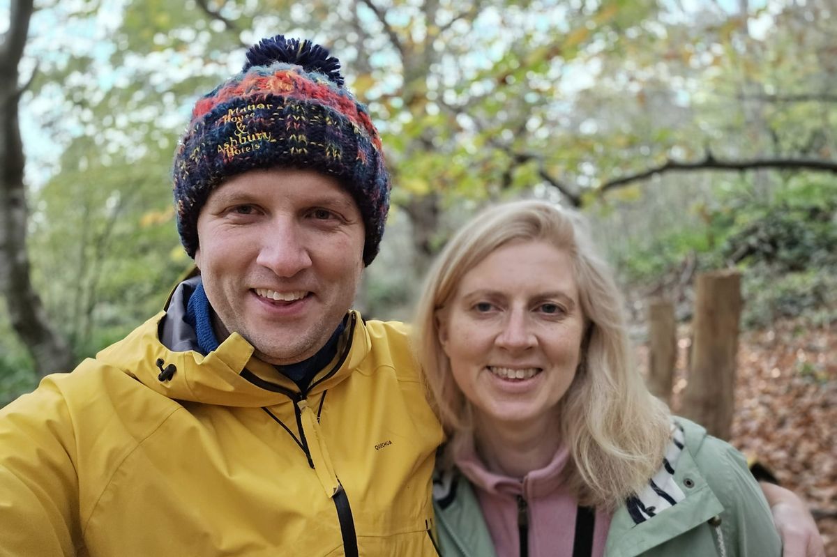 Jane Colechin with partner Sean Gleeson
