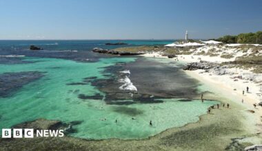 A birds-eye view of Rottnest Island.