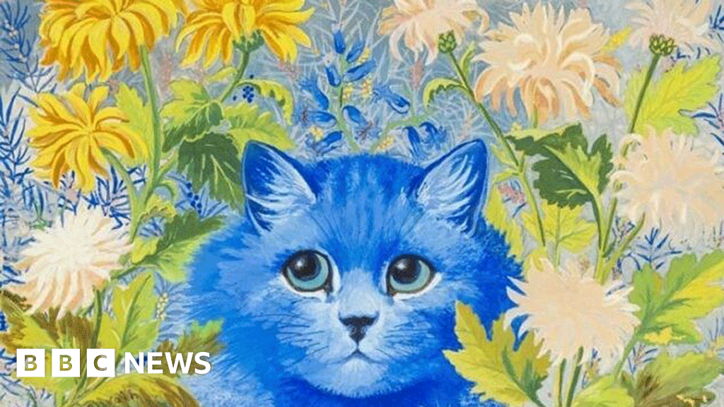 Pembrokeshire couple sells Louis Wain paintings found in skip for £16,000 - BBC