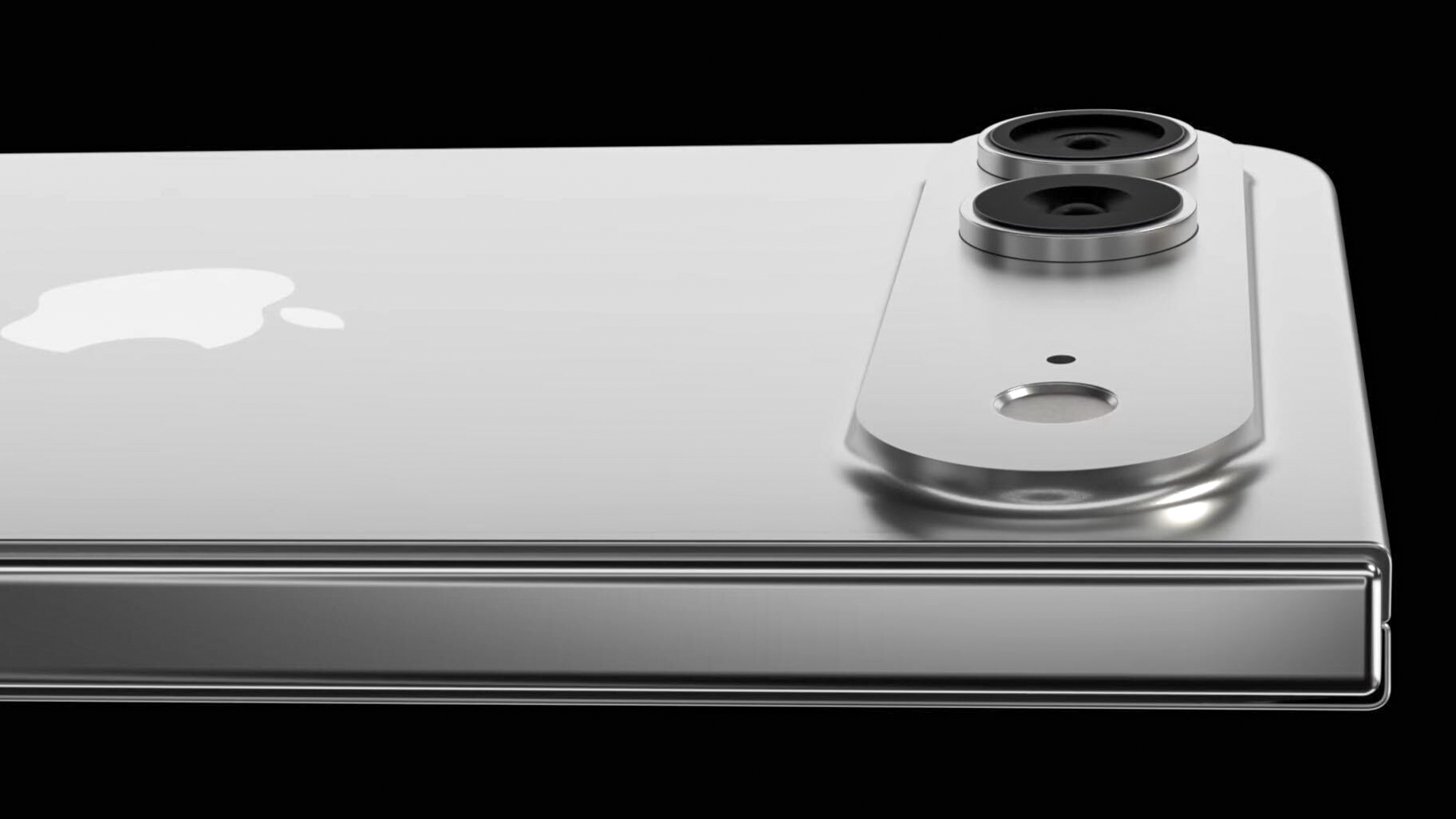 Renders of the potential iPhone foldable device