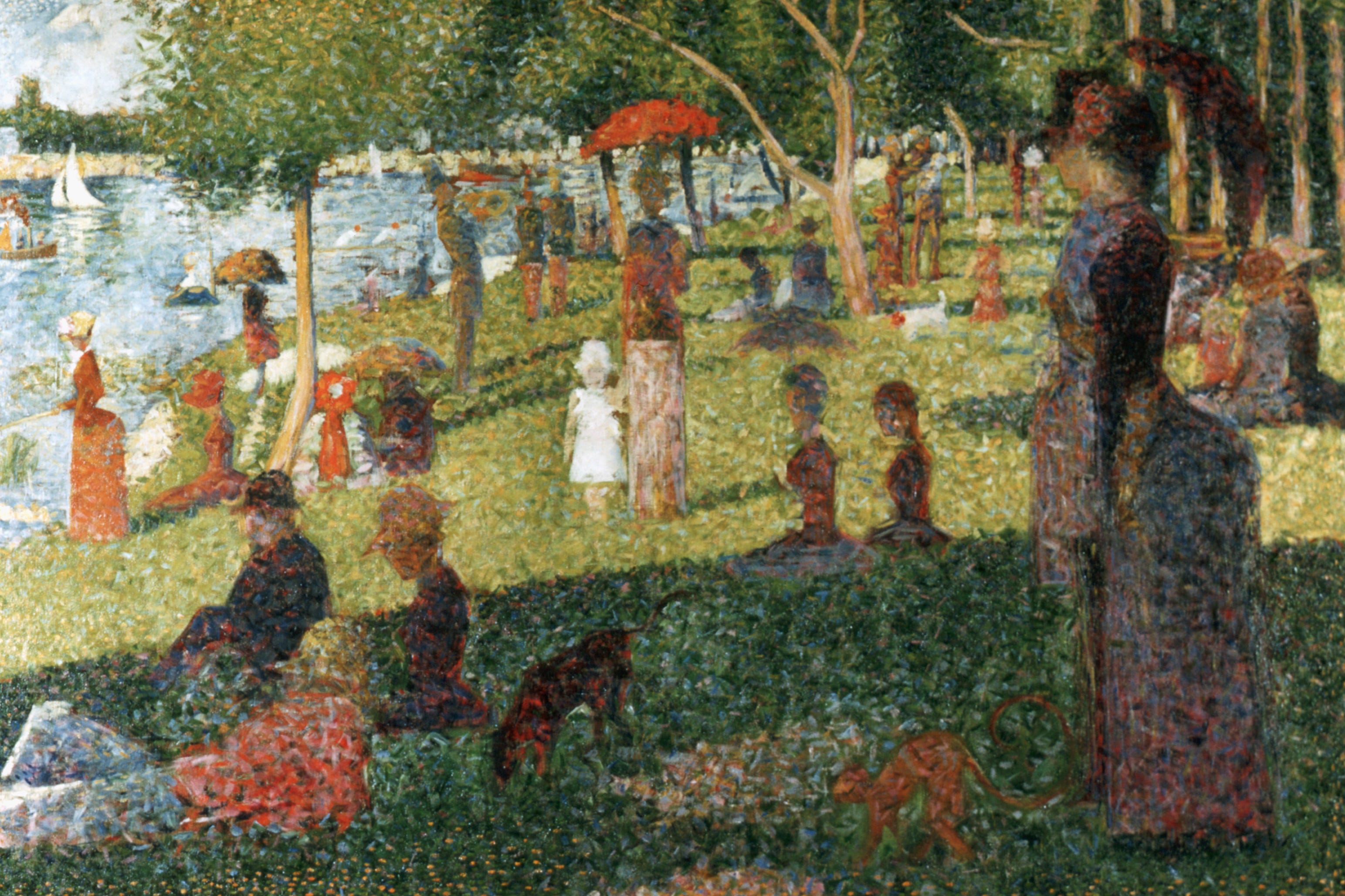 study for sunday afternoon on the island of la grande jatte by georges seurat