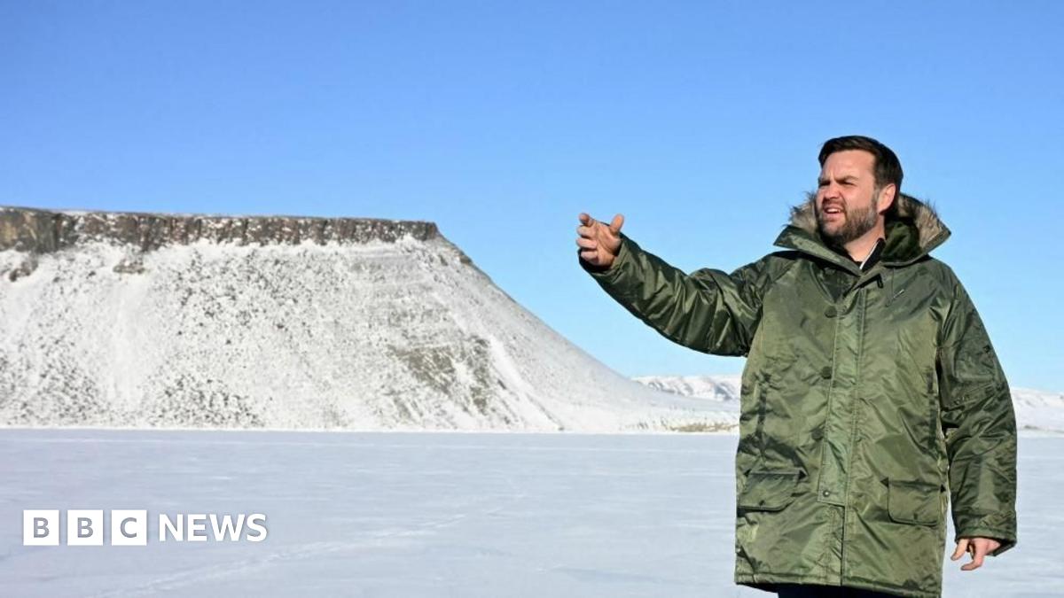 Vice-President JD Vance tours the US military's Pituffik Space Base in Greenland on March 28, 2025