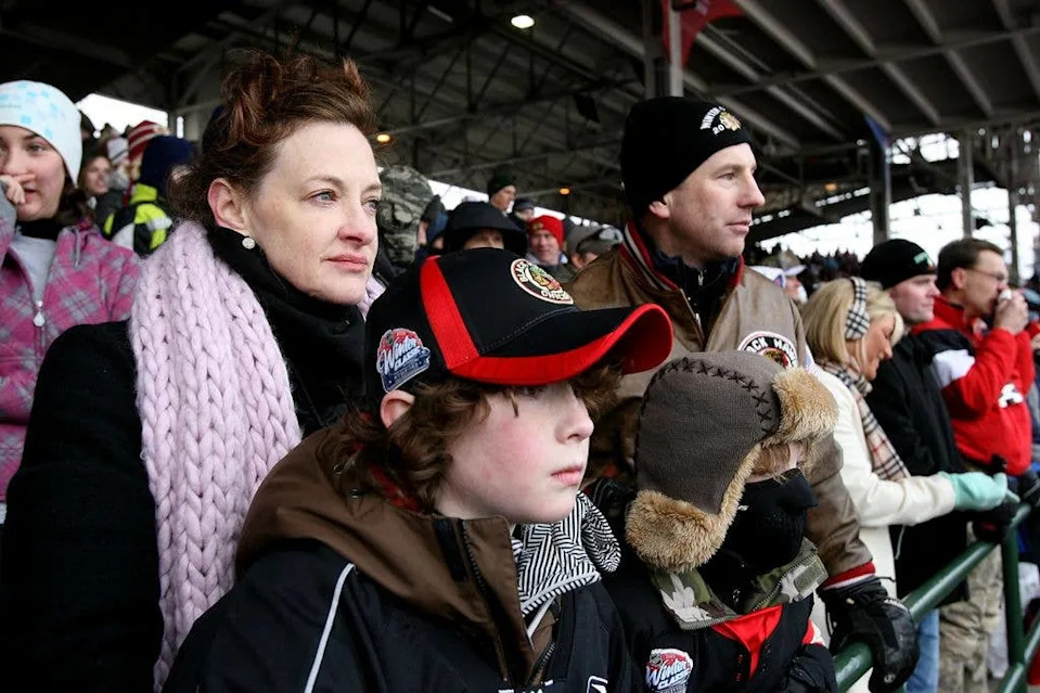 Joan Cusack attends the Bridgestone NHL Winter Classic between the Detroit Red Wings and the Chicago Blackhawks at Wrigley Field on January 1, 2009 in Chicago, Illinois. The Red Wings deafeated the Blackhawks 6-4.